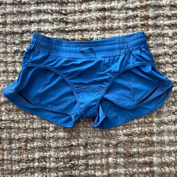 Lululemon Hotty Hot Short II 2.5" Royal Blue Size 8 Excellent Condition - Picture 10 of 11